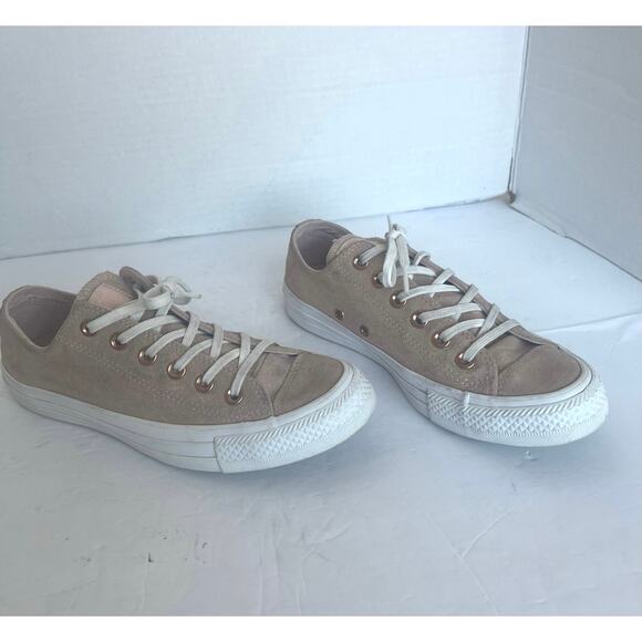 Converse Chuck Taylor All Star Ox Low Top Lace Up Dusk Pink/White Sneaker Shoe 7 - Picture 2 of 10